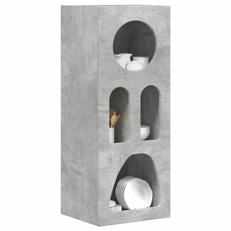 Buffet ELST Gris béton 40 x 35 x 100.5 cm Bois d'ingénierie - 3