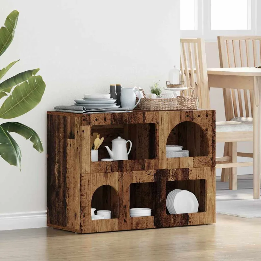 Buffet ELST Bois ancien 80,5 x 35 x 59 cm Bois d'ingénierie