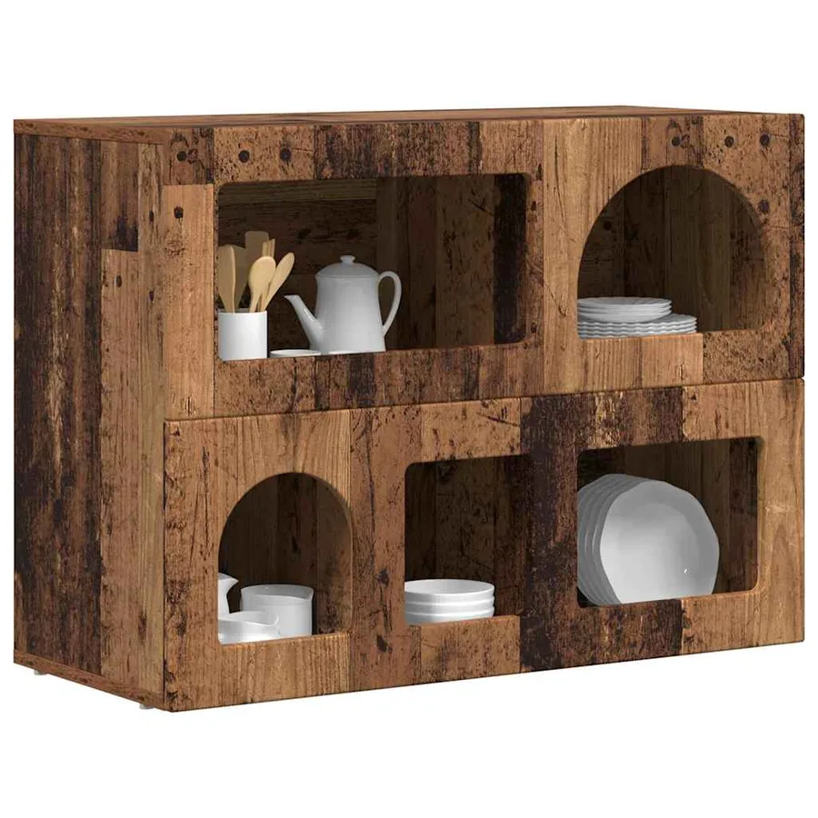 Buffet ELST Bois ancien 80,5 x 35 x 59 cm Bois d'ingénierie - 3