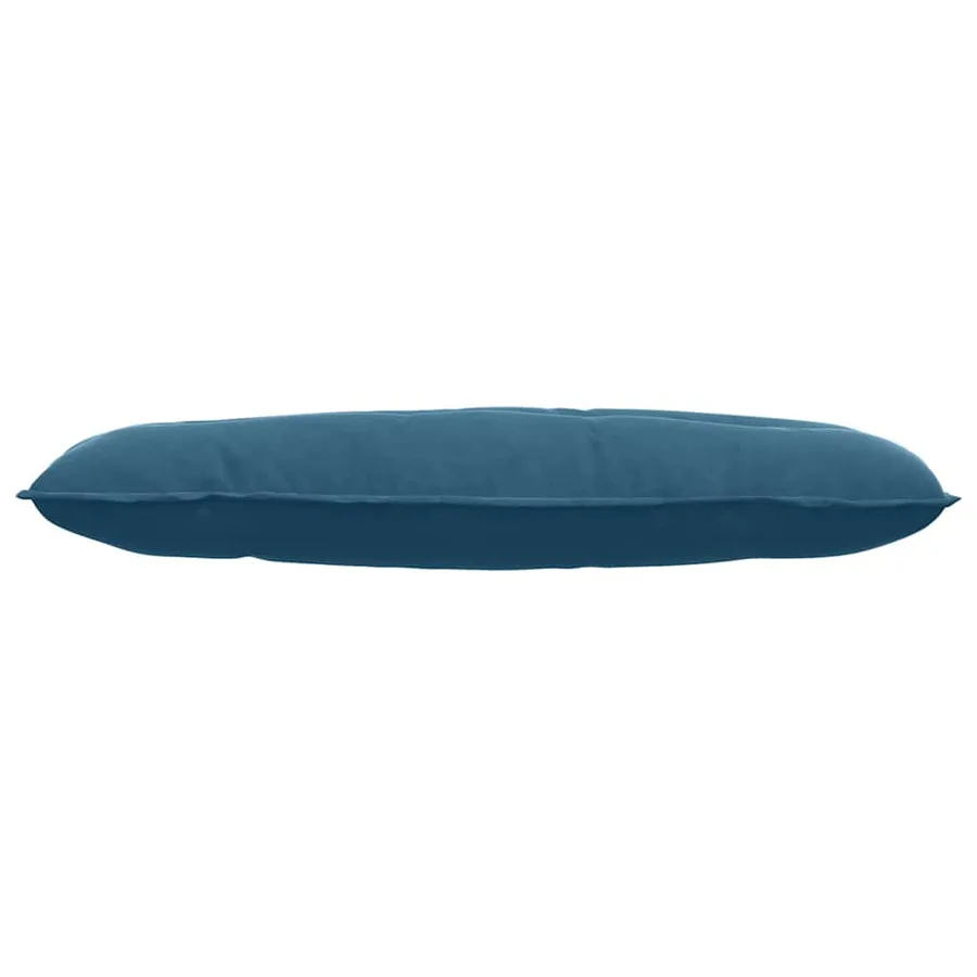 Coussin de Dos Bleu 120 x 50 cm Tissu en velours côtelé - 5