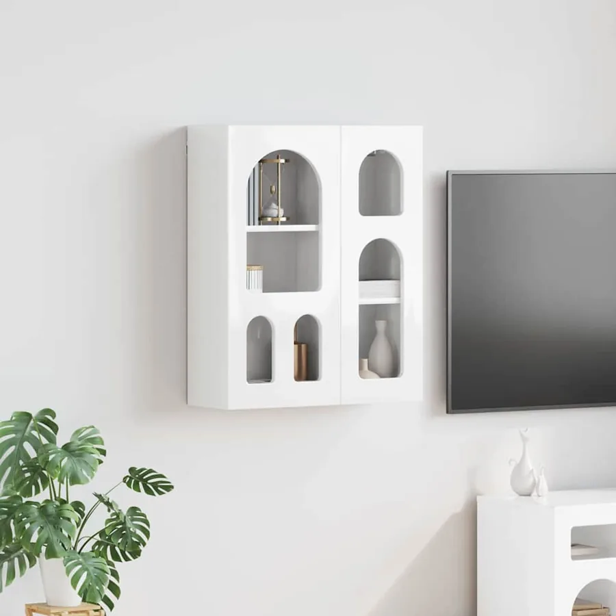 Armoire suspendue ELST Blanc brillant 59 x 20 x 71,5 cm