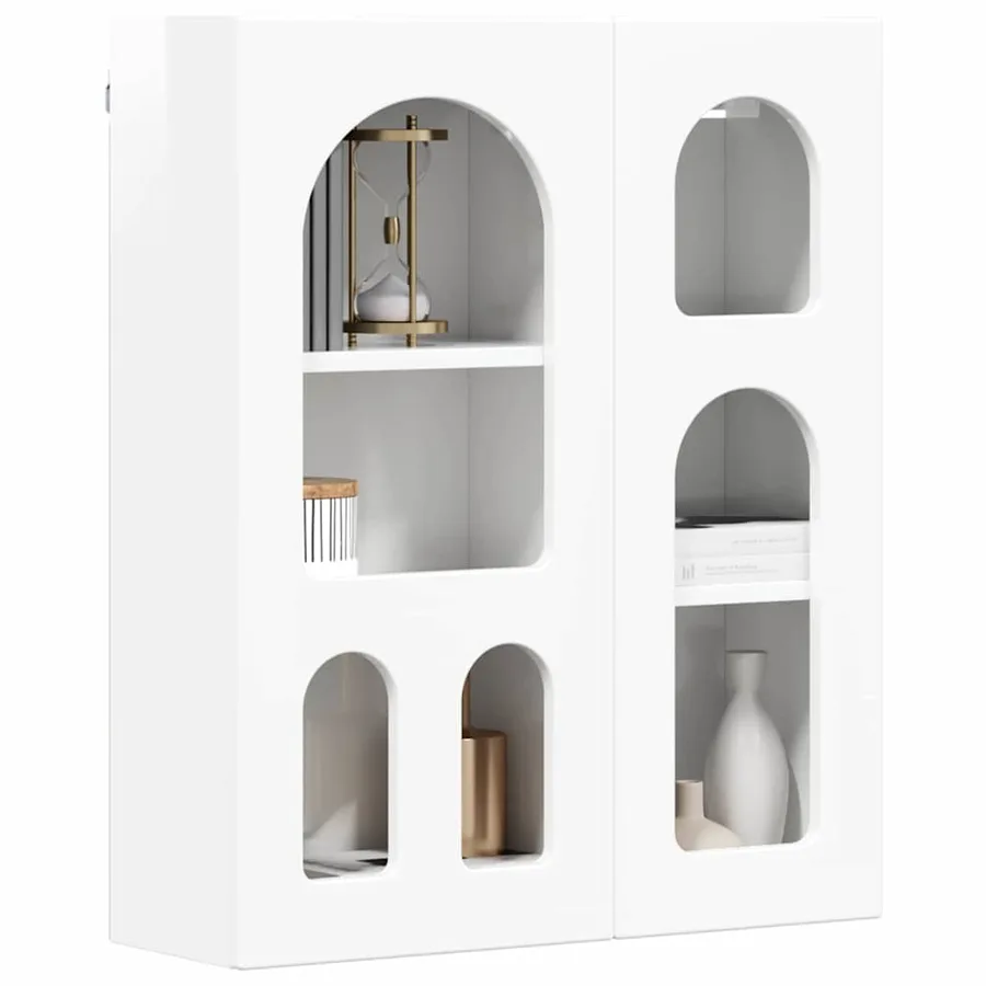 Armoire suspendue ELST Blanc brillant 59 x 20 x 71,5 cm - 3