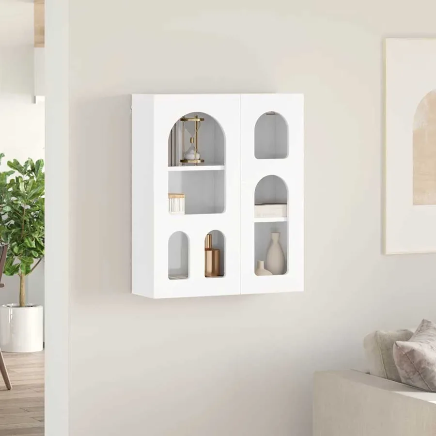 Armoire suspendue ELST Blanc brillant 59 x 20 x 71,5 cm - 4