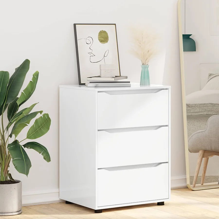 Armoire de rangement Blanc brillant 60 x 48 x 81 cm - 5