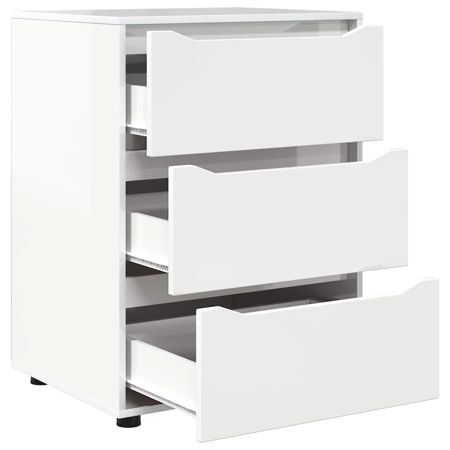 Armoire de rangement Blanc brillant 60 x 48 x 81 cm - 6