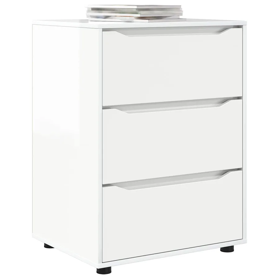 Armoire de rangement Blanc brillant 60 x 48 x 81 cm - 9