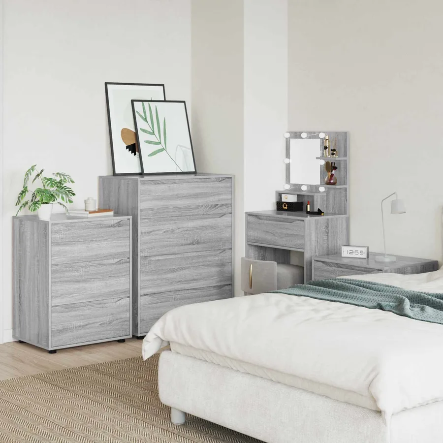 Armoire de rangement Gris Sonoma 60 x 48 x 81 cm - 4