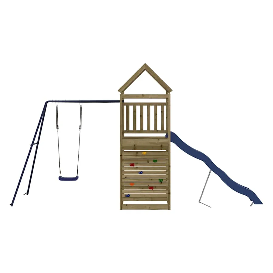 Aire de jeux d'extérieur bois de pin imprégné - 3