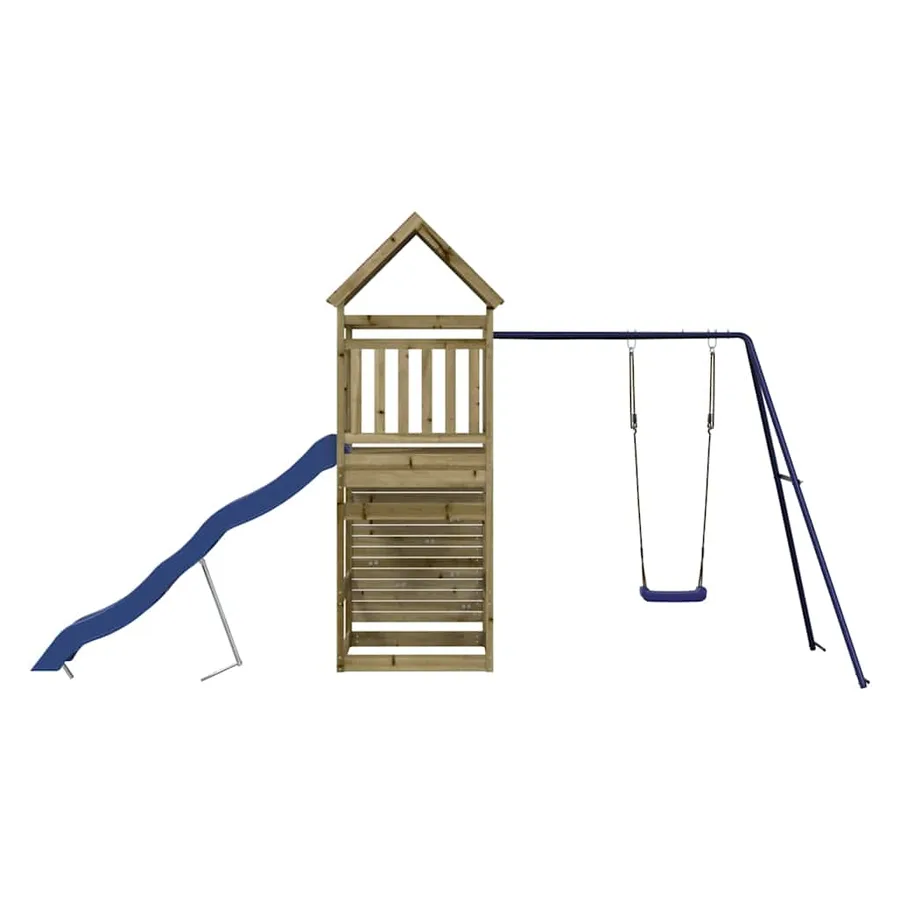 Aire de jeux d'extérieur bois de pin imprégné - 6