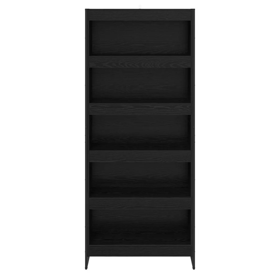 Bibliothèque 80 x 30 x 189,5 cm Bois d'ingénierie Chêne noir - 5