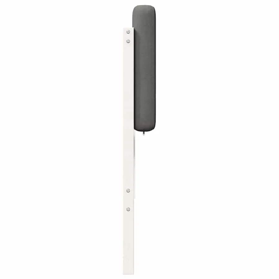 Tête de lit capitonnée Blanc et gris clair 140 cm Pin massif - 5
