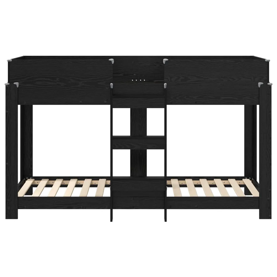 Lit Superposé pour Enfants Chêne noir 75 x 190 cm - 5