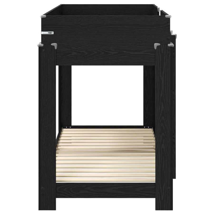 Lit Superposé pour Enfants Chêne noir 75 x 190 cm - 6