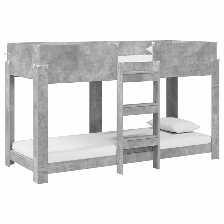 Lit Superposé pour Enfants Gris béton 75 x 190 cm - 2
