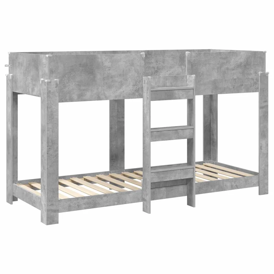 Lit Superposé pour Enfants Gris béton 75 x 190 cm - 4
