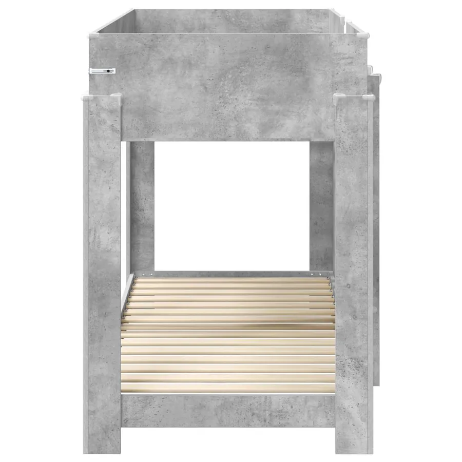 Lit Superposé pour Enfants Gris béton 75 x 190 cm - 6