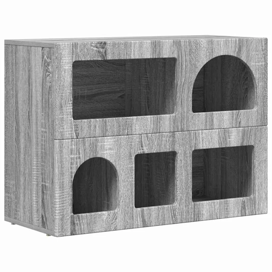 Buffet ELST Gris Sonoma 80,5 x 35 x 59 cm Bois d'ingénierie - 2
