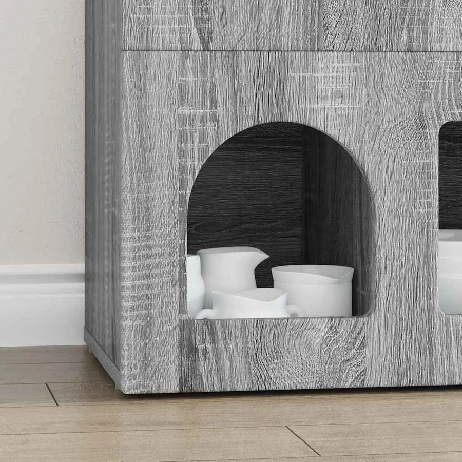 Buffet ELST Gris Sonoma 80,5 x 35 x 59 cm Bois d'ingénierie - 5