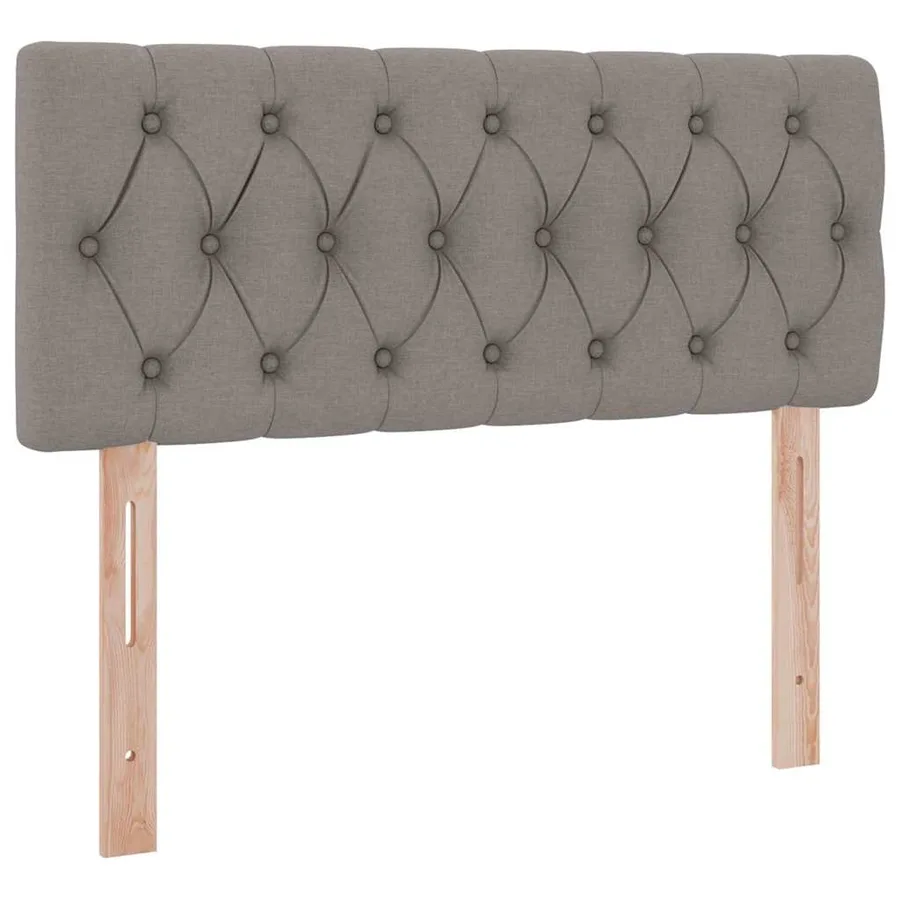 Lit de rangement LED avec matelas Taupe 120 x 200 cm Tissu - 8