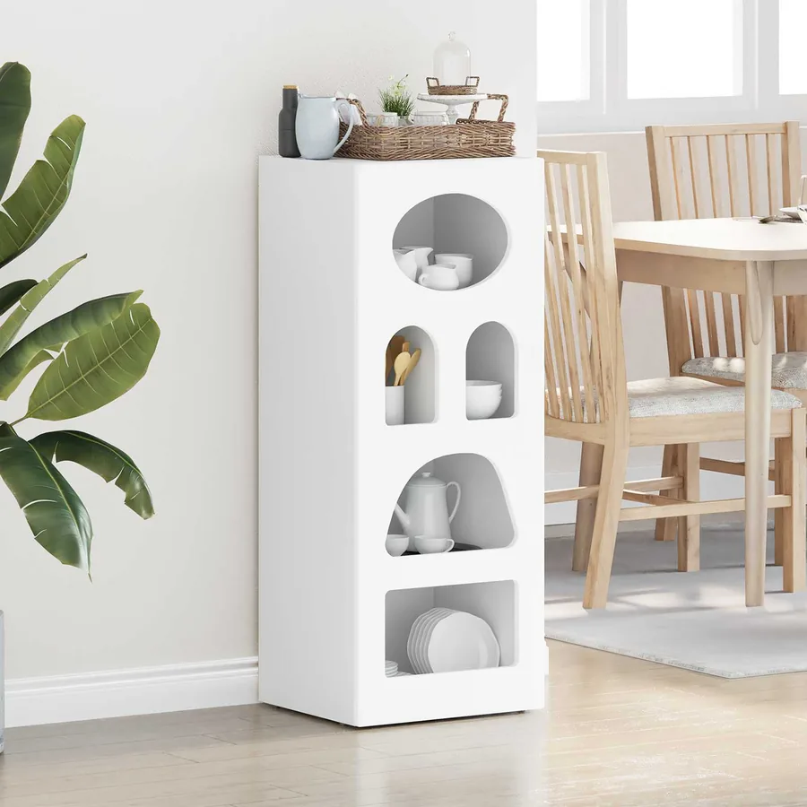 Buffet ELST Blanc 40 x 35 x 100,5 cm Bois d'ingénierie