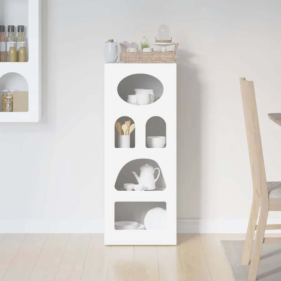 Buffet ELST Blanc 40 x 35 x 100,5 cm Bois d'ingénierie - 4