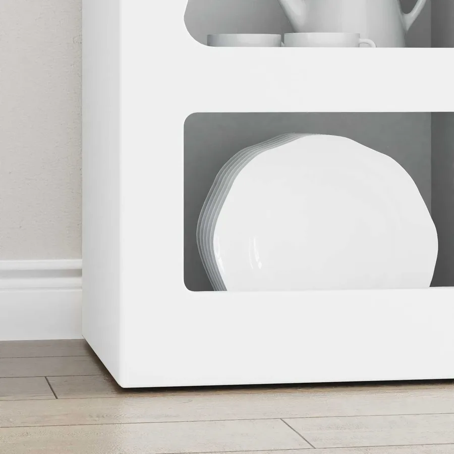 Buffet ELST Blanc 40 x 35 x 100,5 cm Bois d'ingénierie - 5