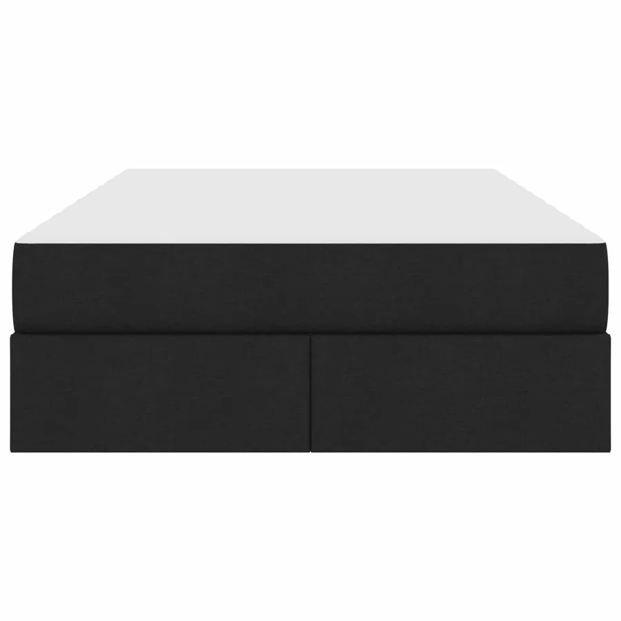 Lit avec rangement et matelas Noir 120 x 190 cm Polyester - 7