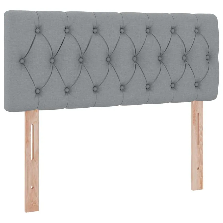 Lit avec rangement et matelas Gris clair 120 x 200 cm - 9