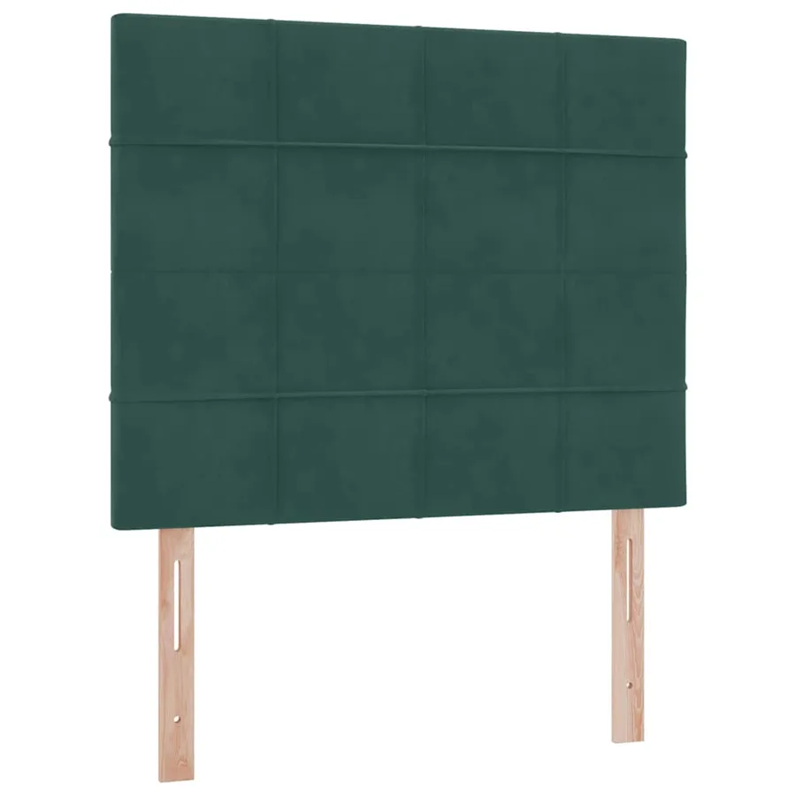 Lit de rangement LED avec matelas Vert foncé 120 x 200 cm - 10
