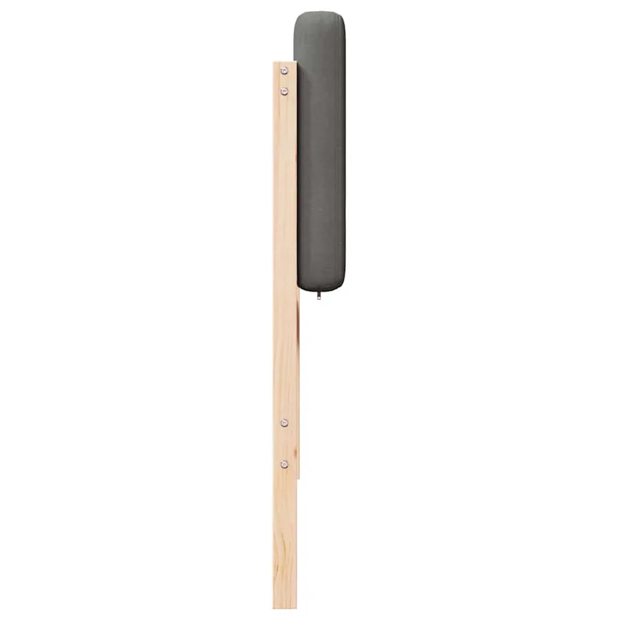 Tête de lit capitonnée Marron et gris clair 75 cm Pin massif - 5