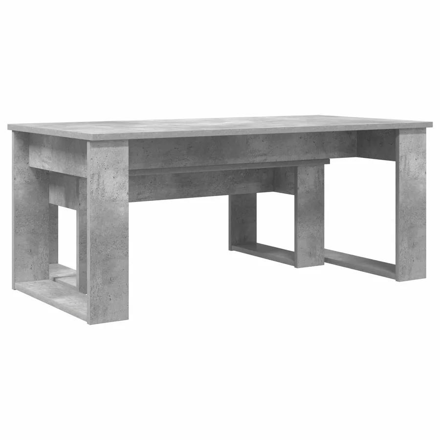 Ensemble de tables basses 2 pcs Gris béton Bois d'ingénierie - 8