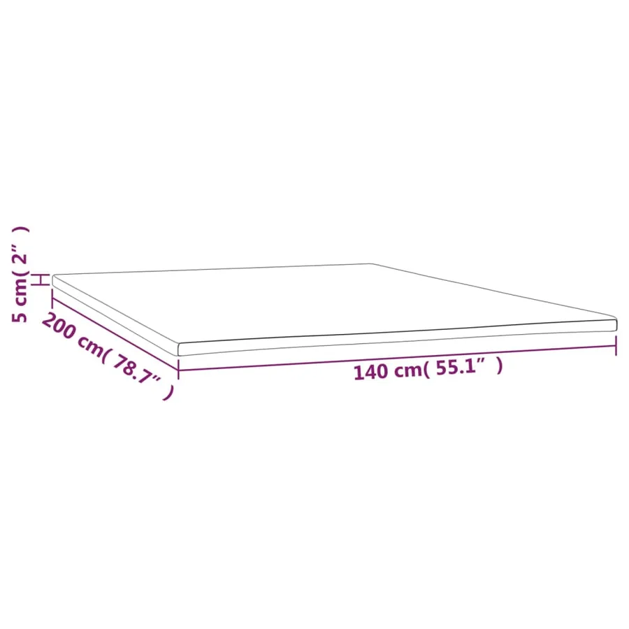 Sur-matelas 140x200x5 cm - 7