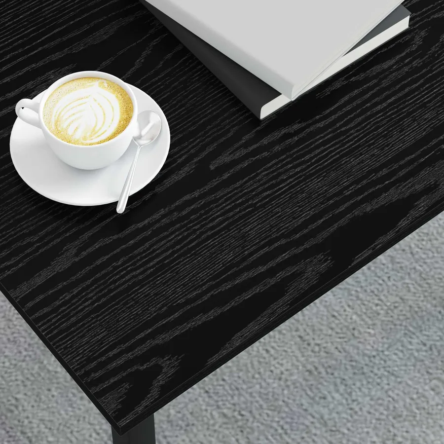 Table basse Chêne noir 70 x 50 x 36 cm Bois d'ingénierie - 4