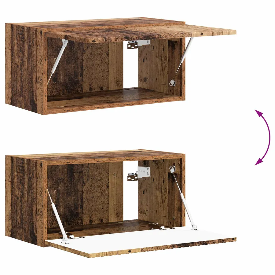 Ensemble meuble TV 4 pcs Bois ancien Bois d'ingénierie - 10