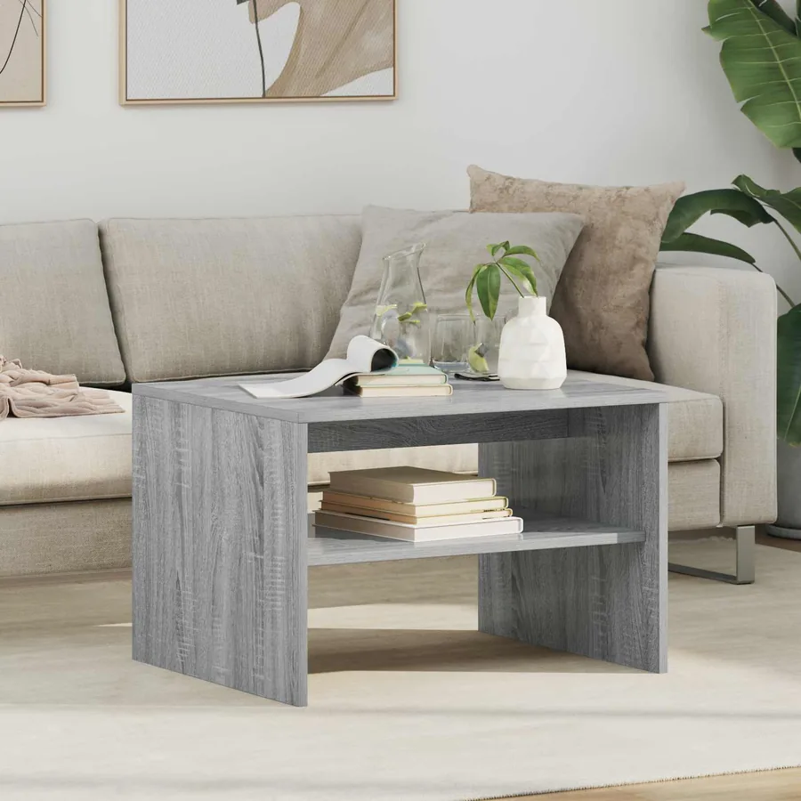 Table basse Gris Sonoma 60 x 50 x 40 cm Bois d'ingénierie
