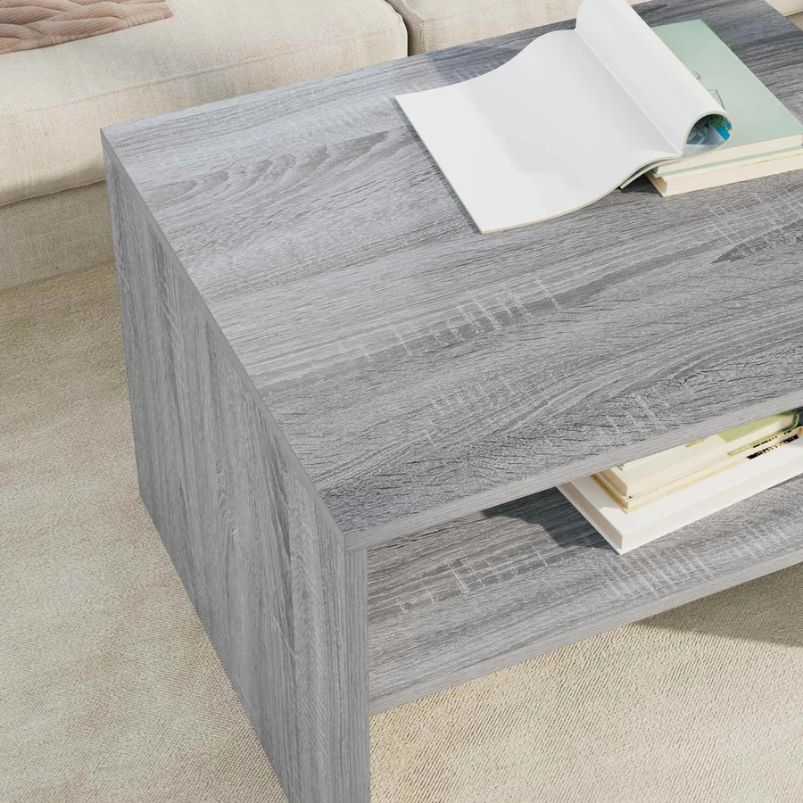 Table basse Gris Sonoma 60 x 50 x 40 cm Bois d'ingénierie - 4