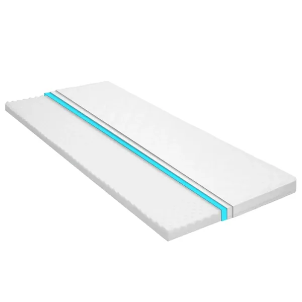 Sur-matelas 100 x 200 cm Mousse froide Profil d'œuf 6 cm
