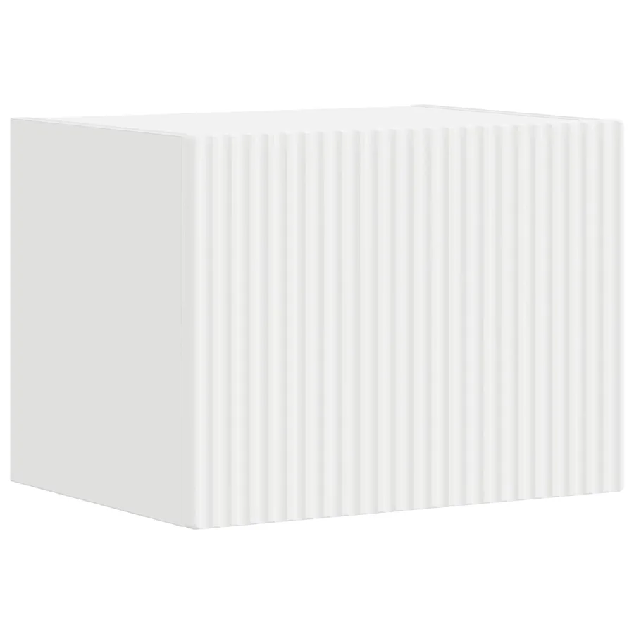 Ensemble de meuble TV mural 4 pcs Blanc Bois d'ingénierie - 6