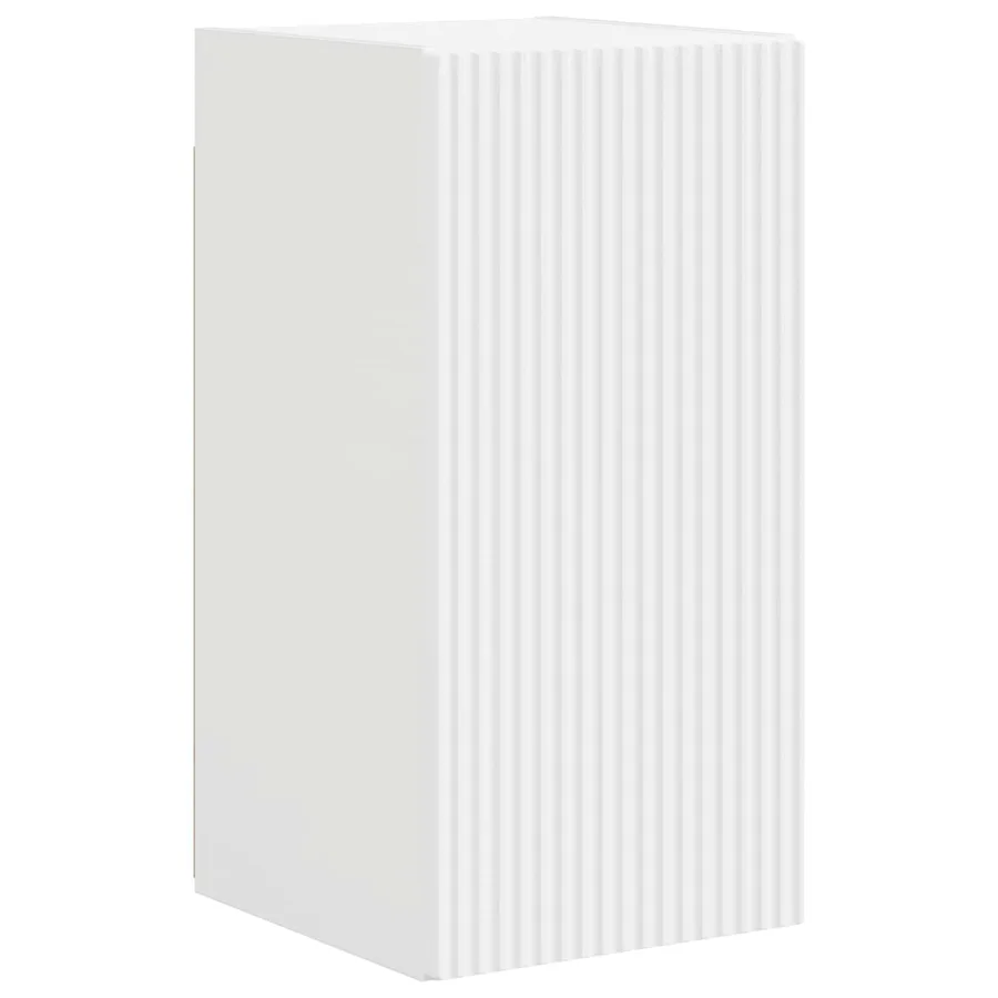 Ensemble de meuble TV mural 4 pcs Blanc Bois d'ingénierie - 7