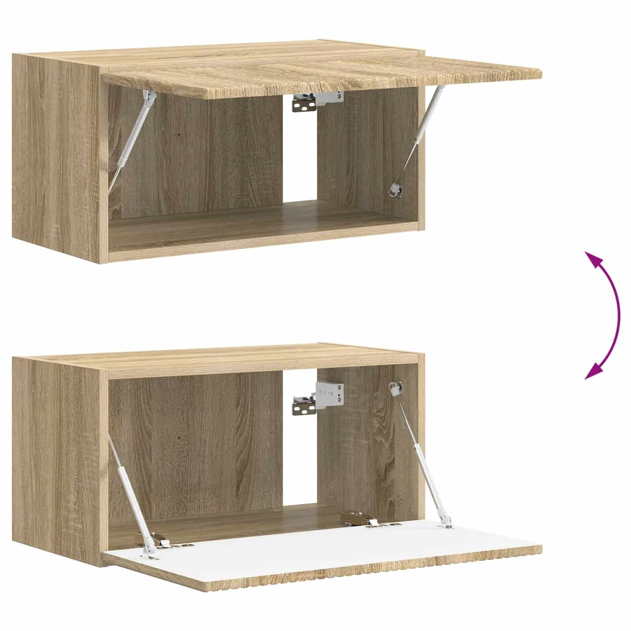 Ensemble meuble TV 4 pcs Chêne Sonoma Bois d'ingénierie - 11