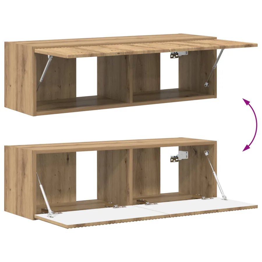 Ensemble meuble TV 5 pcs Chêne artisanal Bois d'ingénierie - 13