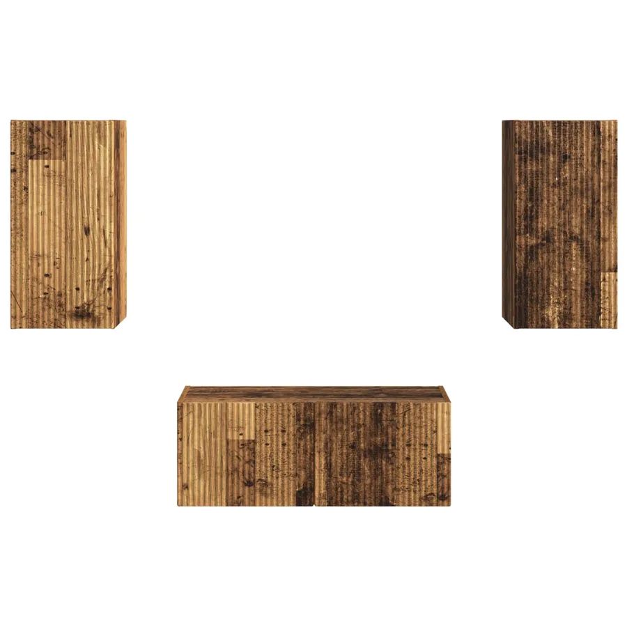 Ensemble meuble TV 6 pcs Bois ancien Bois d'ingénierie - 7