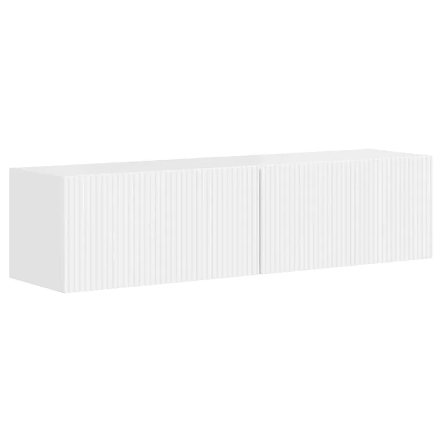 Meuble TV mural 2 pcs Blanc Brillant 60 x 31 x 29,5 cm - 2