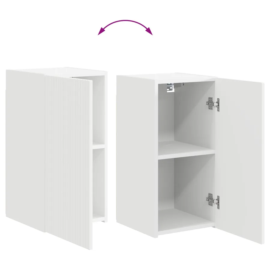 Ensemble meuble TV 4 pcs Blanc brillant Bois d'ingénierie - 12