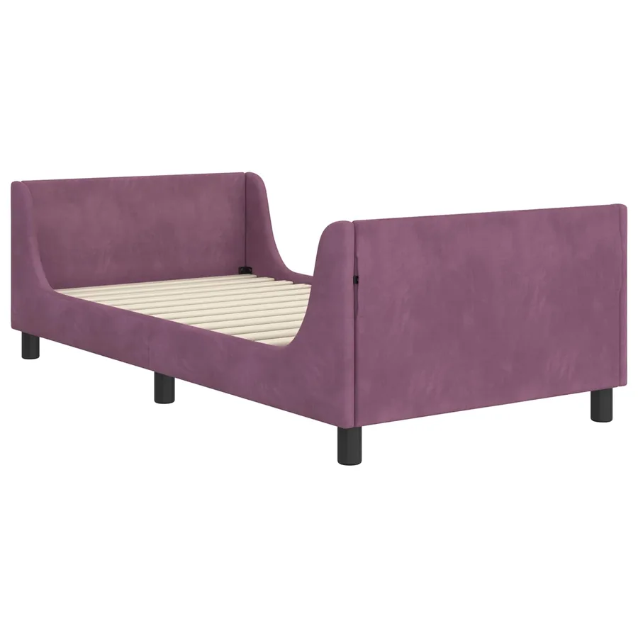Cadre de lit pour enfants avec tête de lit Pourpre 80 x 200 cm - 4