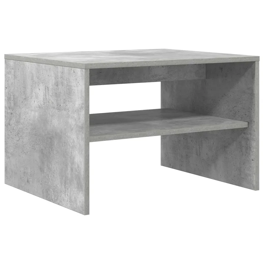 Table basse Gris béton 60 x 50 x 40 cm Bois d'ingénierie - 7