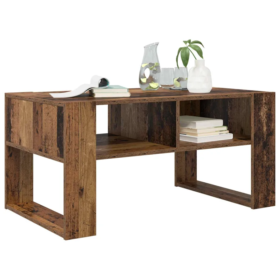 Table basse Bois ancien 92 x 53 x 45 cm Bois d'ingénierie - 3