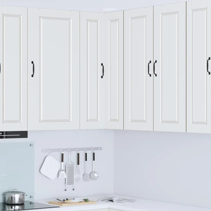 Cabinet d'angle mural PORTO Blanc 57 x 57 x 100 cm