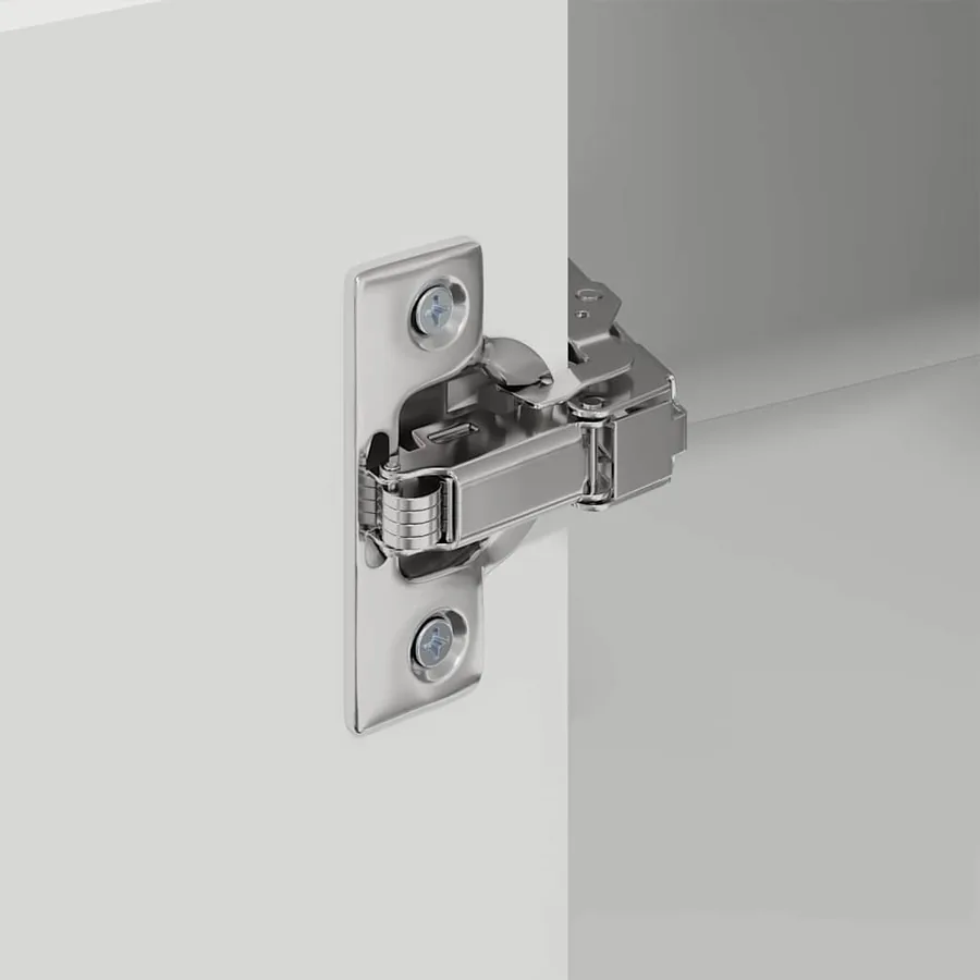 Cabinet d'angle mural PORTO Blanc 57 x 57 x 100 cm - 9