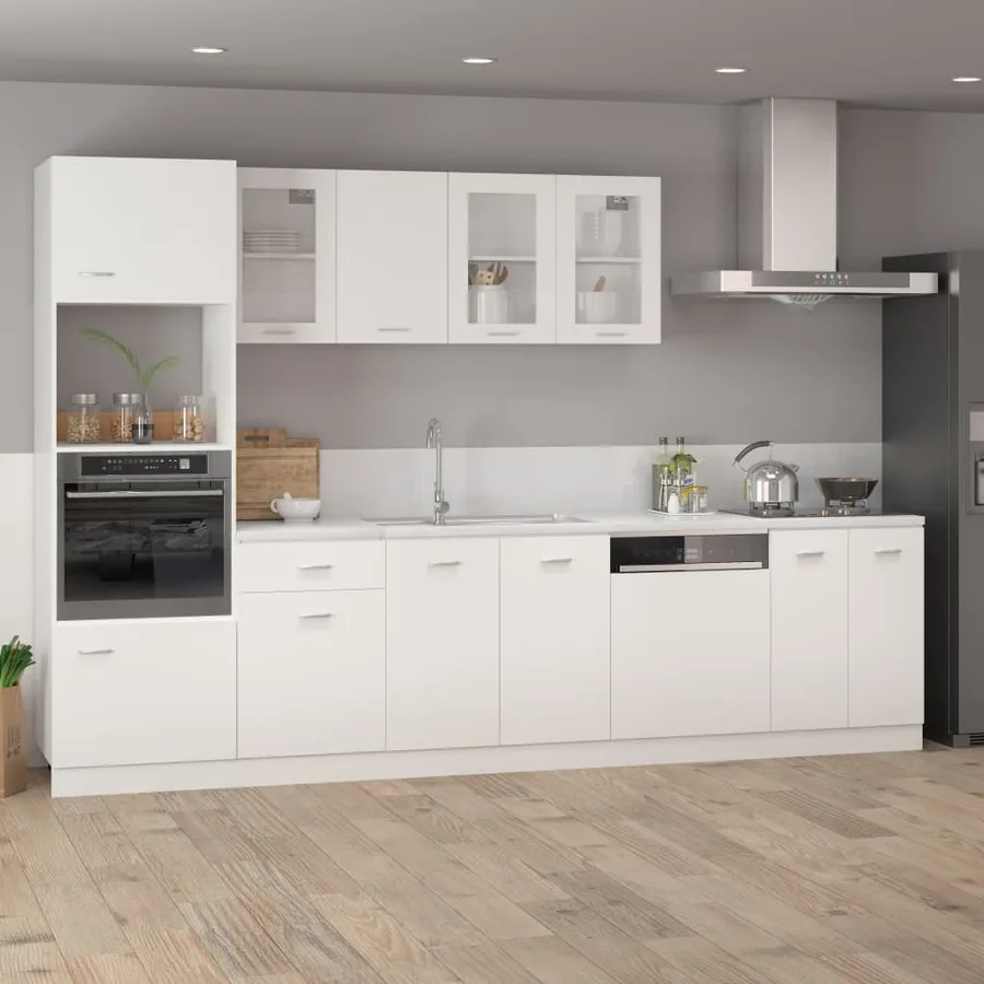 Wall display cabinet "Lyon" White 80 x 31 x 60 cm Engineered wood - 3